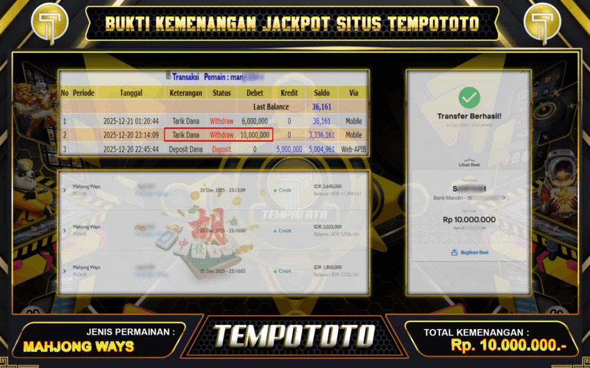 MENANG DI SITUS TEMPOTOTO