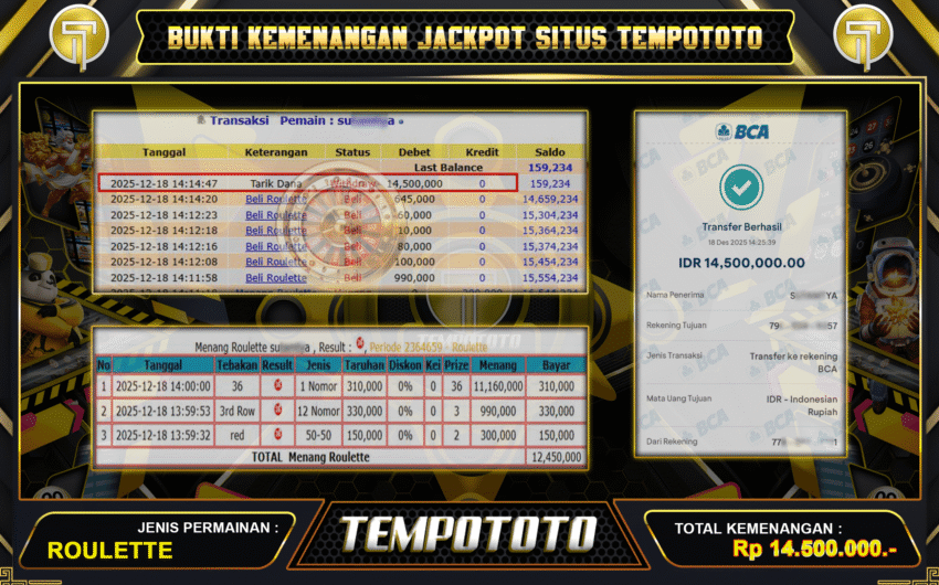 JACKPOT ROULETTE DI TEMPOTOTO