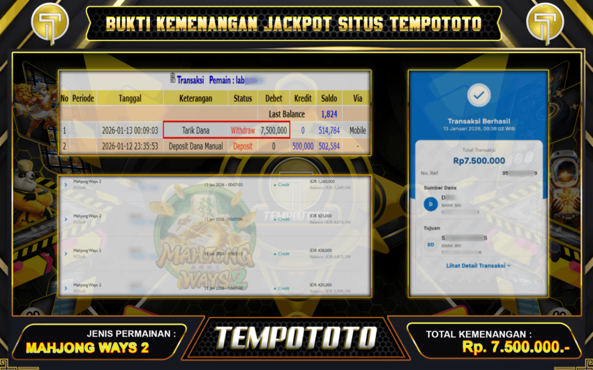 TIDAK KECEWA MAHJONG TEMPOTOTO