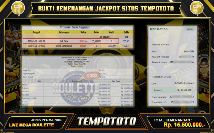 BUKTI SUPER JACKPOT TEMPOTOTO