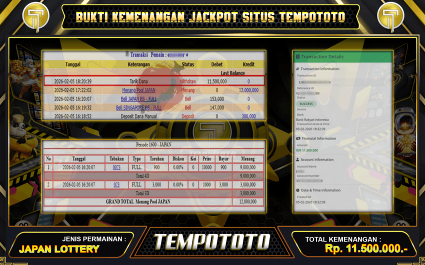 ANGKA HOKI MENANG TEMPOTOTO
