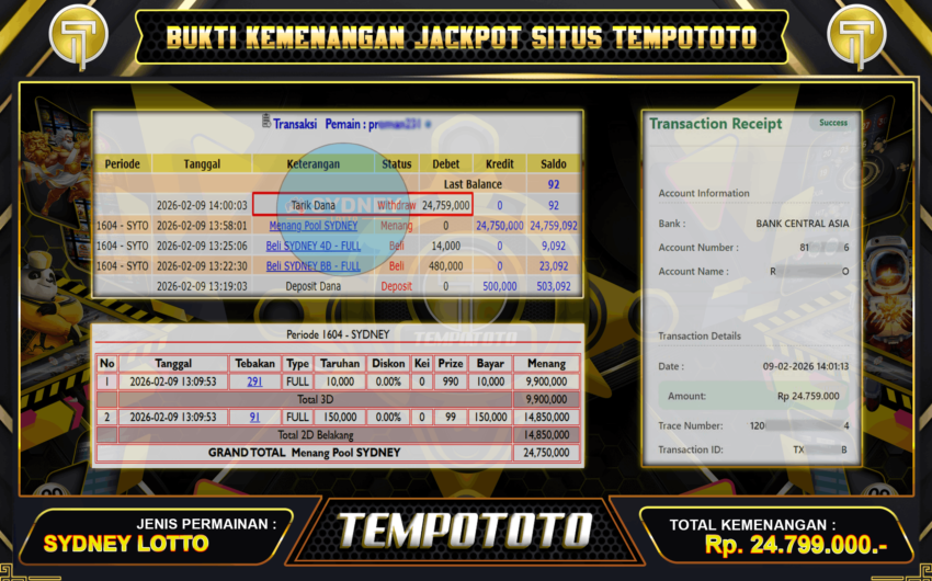 BUKTI FANTASTIS DI TEMPOTOTO