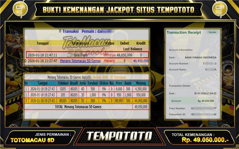 MENANG BESAR TEMPOTOTO TOGEL