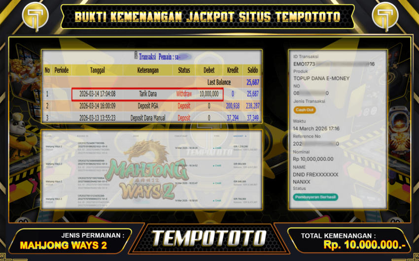 PEMBAYARAN MAHJONG WAYS TEMPOTOTO