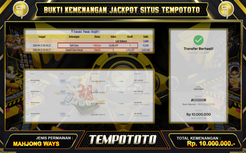 SELALU JECKPOT DI MAHJONG