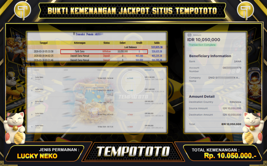 MODAL TIPIS LUCKY NEKO