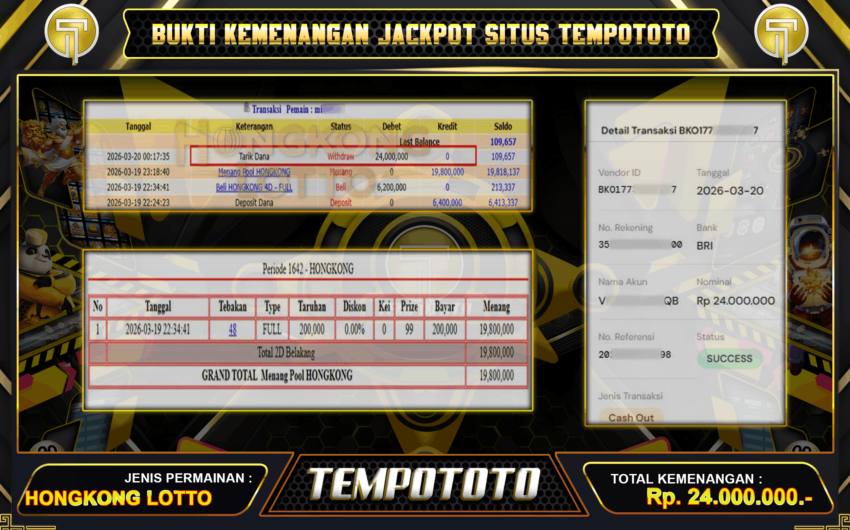 BUKTI CUAN Hongkong Lotto