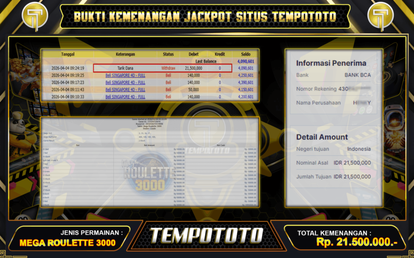 BUKTI CAIR DARI TEMPOTOTO